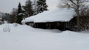 Efter snöstormen - innan snöraset